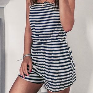 3/$25 Strapless Striped Romper